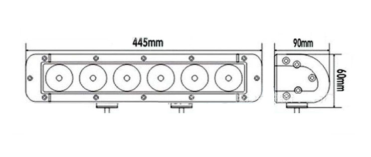 KR-BE Cree 10W LED off-road bar