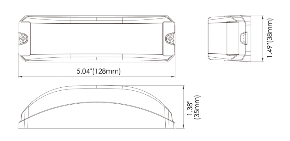 OE9 180° Arc Wide-angle LED light 