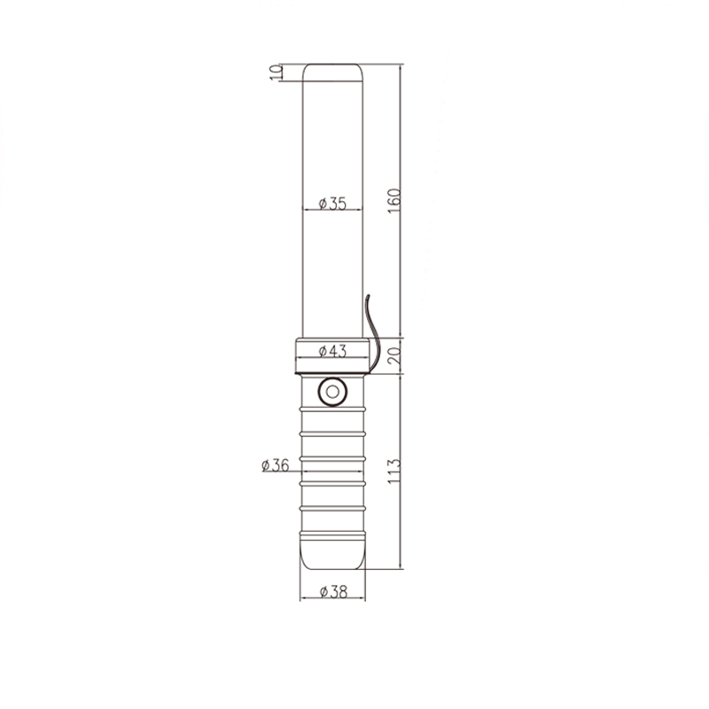 PZ233-M280AA Traffic baton With Whistle