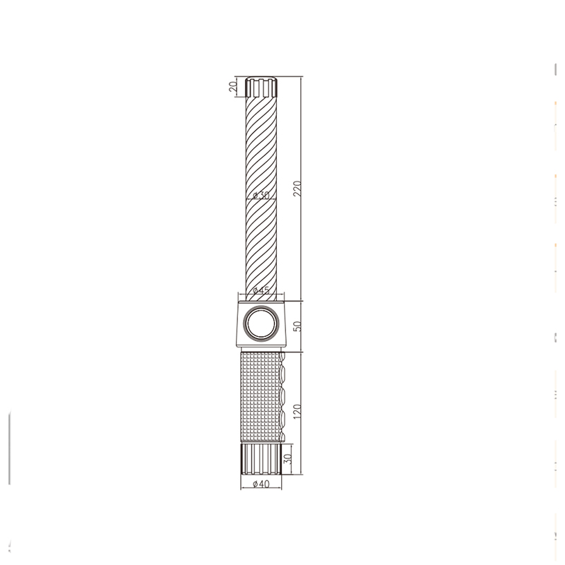 PZ233-395R LED traffic baton C/O Whistle