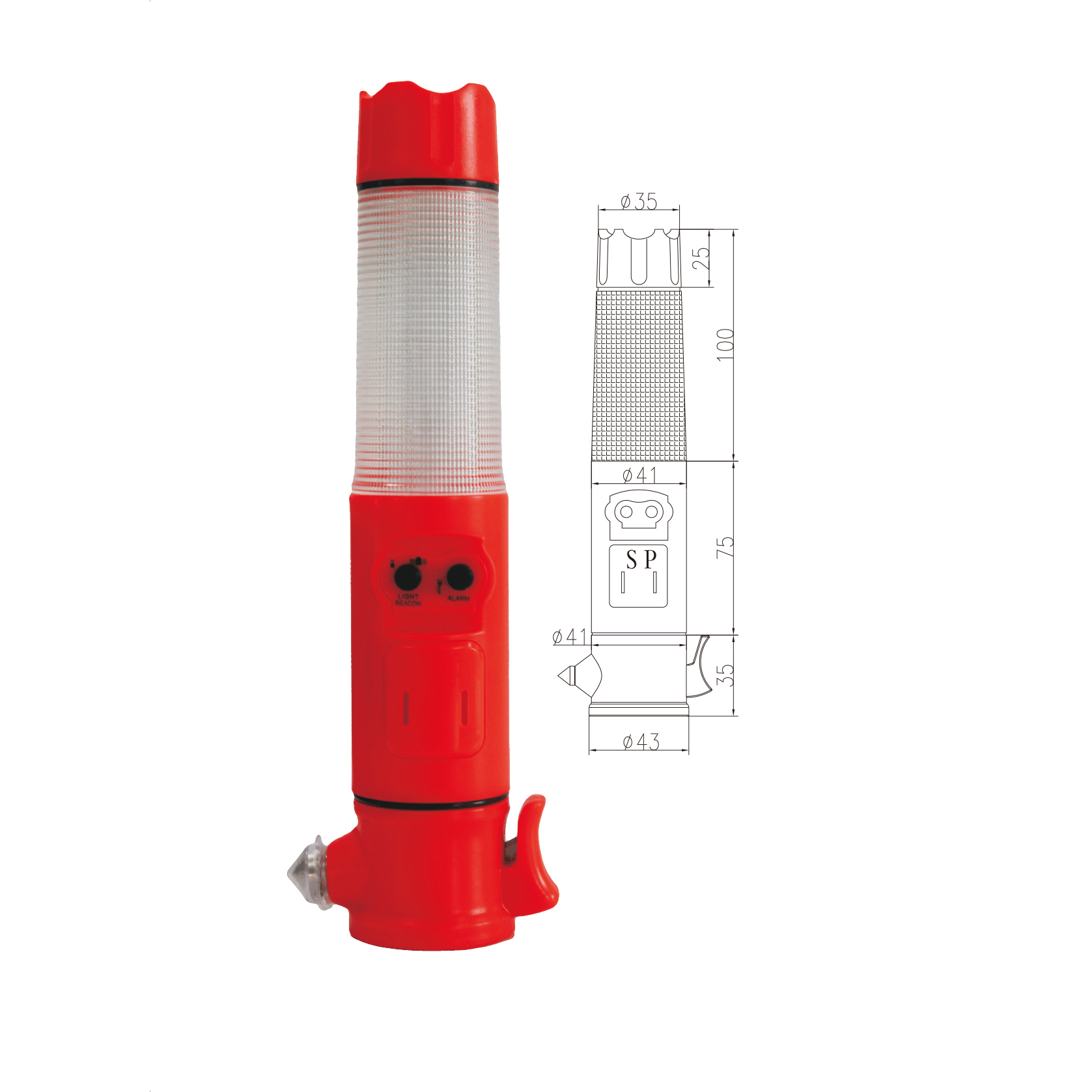 PZ233-211AA Multi-functional Safety Warning Light 