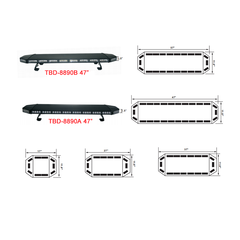 TBD-8990B LED warning lightbar