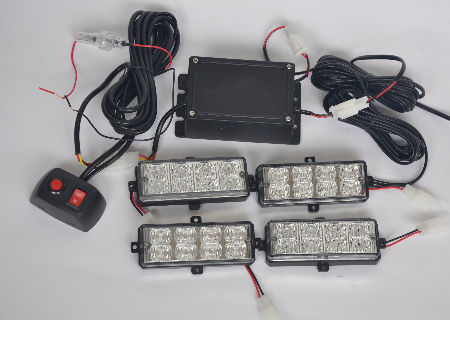 China LED hide head warning light kit