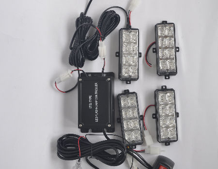 China LED hide head warning light kit